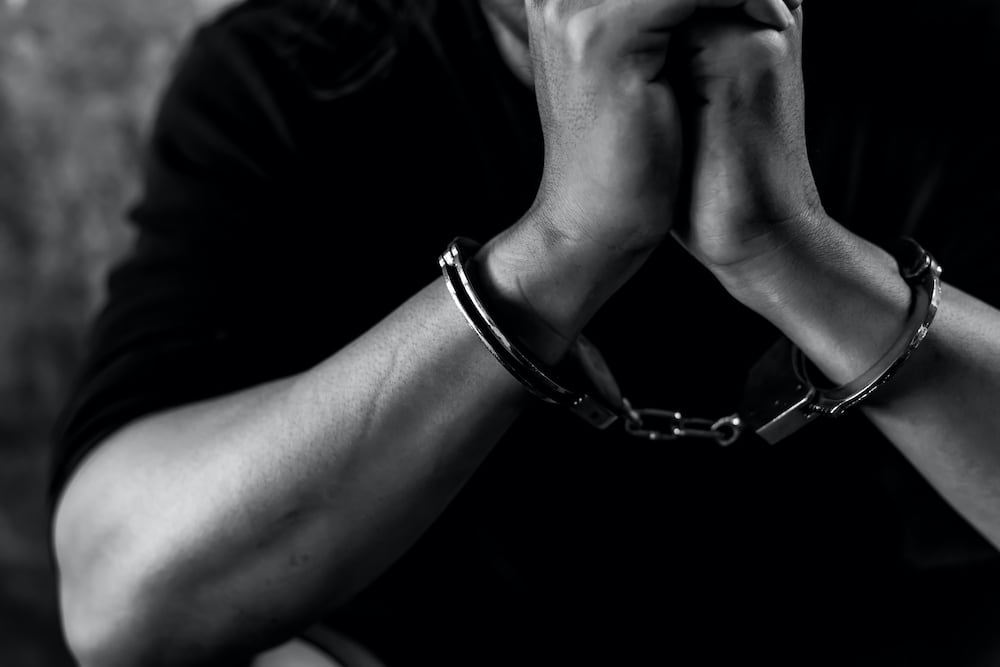 man in handcuffs