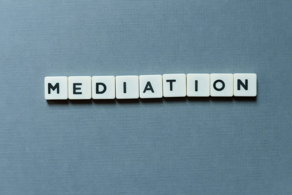 letters spelling mediation