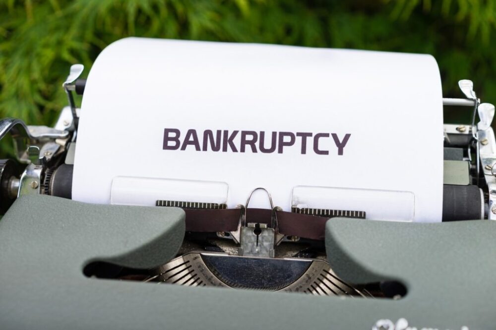 bankruptcy printed page